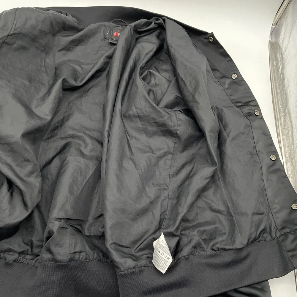 Nike‎ Jordan Script Varsity Bomber Jacket Black XL Jumpman FN4659-010